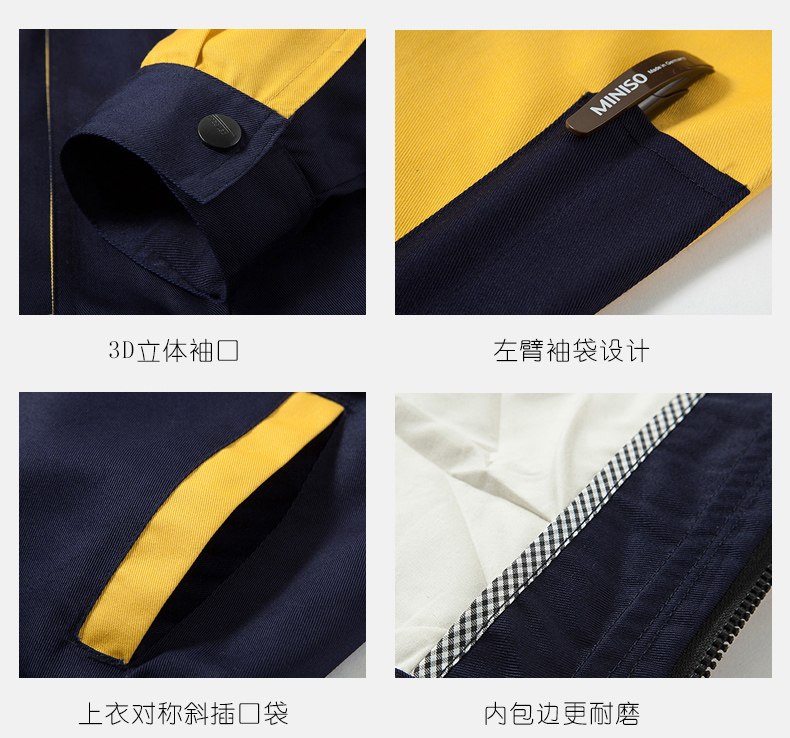 工作服袖口、口袋細(xì)節(jié)展示